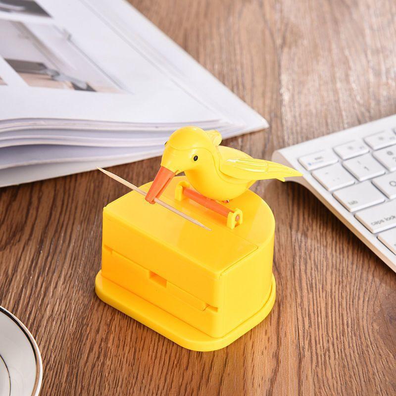 New Small Bird Toothpick Container Automatic Toothpick Dispenser Toothpick Holder Home Decoration Kitchen Accessories
