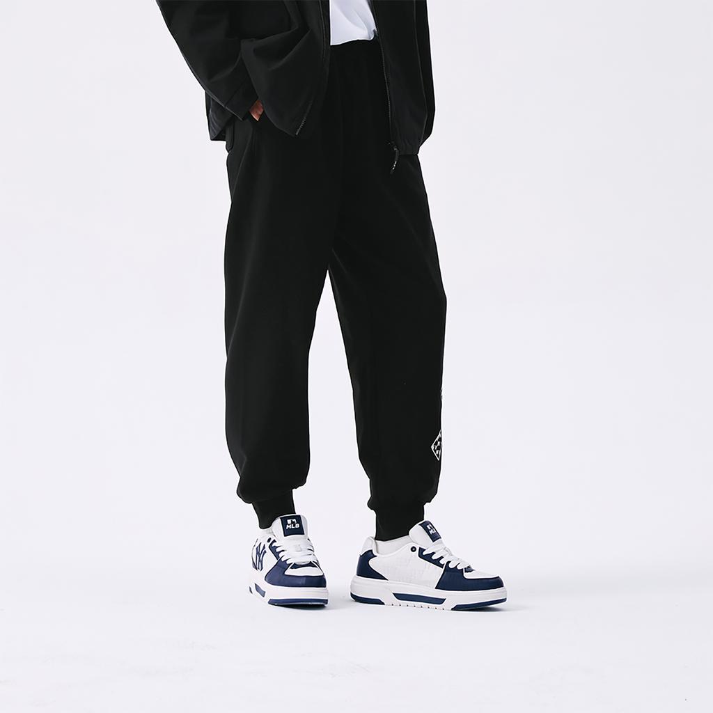 New MLB Monogram Big Lux New York Yankees Casual Pants Unisex Black 3APTM0151-50BKS