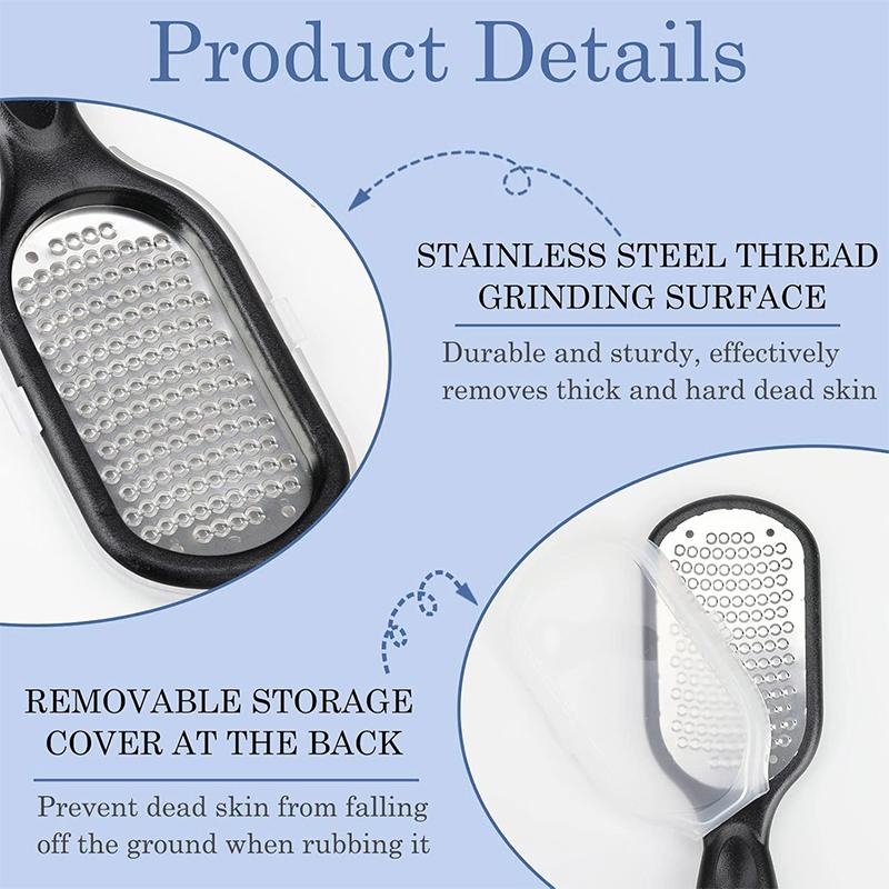 Professional Stainless Steel Foot File Scraper Callus Remover Pedicure Tool for Dead Skin Removal Foot Care