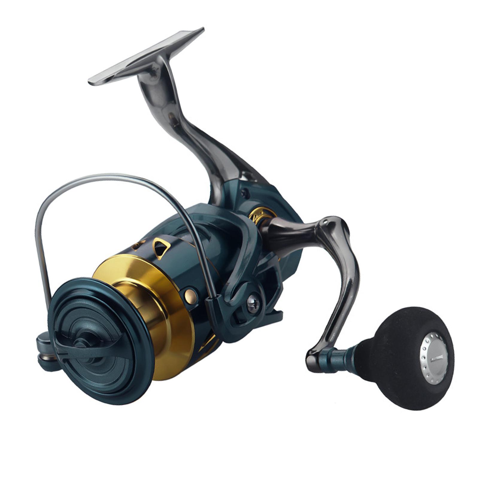 

5.2:1 Spinning Reel CNC Metal Arm 3+1 BB Fishing Reel for Freshwater Saltwater Fishing SA2000 SA2000