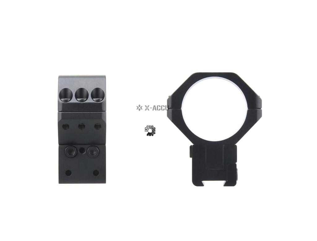 Vector Optics 34mm Adjustable Elevation Dovetail Rings X-ACCU XASR-3055