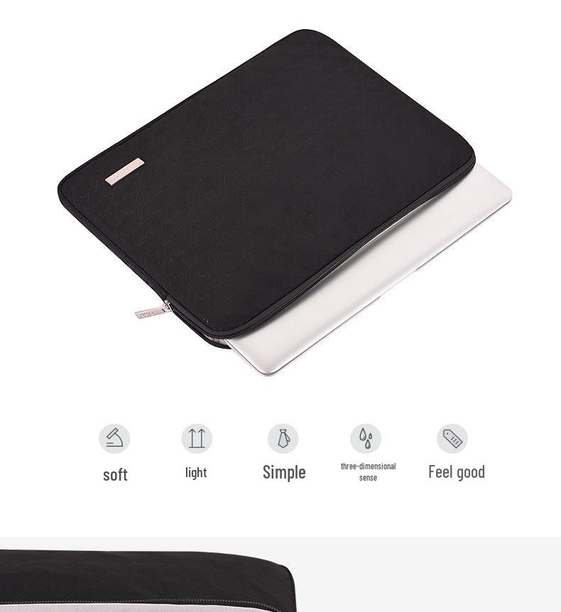 17-inch Faux Leather Laptop Sleeve and Computer Bag