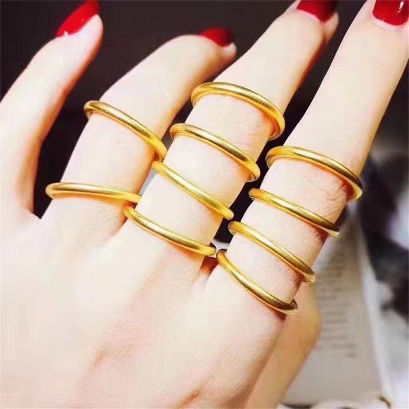 

Кольцо из золотого песка: Мужское кольцо с гладкой поверхностью и женское открытое кольцо «Метеоритный дождь», нишевый дизайн, ювелирные изделия высокого класса Size 7