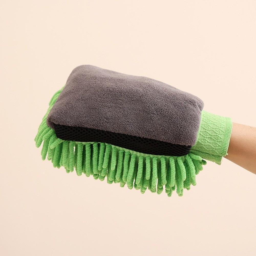 Soft Cleaning Glove Anti-scratch Car Wax Detailing Brush New Car Wash Glove  Car Supplies