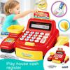 Children'S Mini Cash Register With Scanner Fruit Set Supermarket Play House Game Lights Sound Kids Toys Boy Girl Christmas Gifts