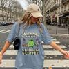 Mornings Are for Stardew and Coffee T-Shirts T-shirts, Gamer Gift, Gift for Gamer Girl, Cozy Games, Retro Gaming Stardew Valley Merch