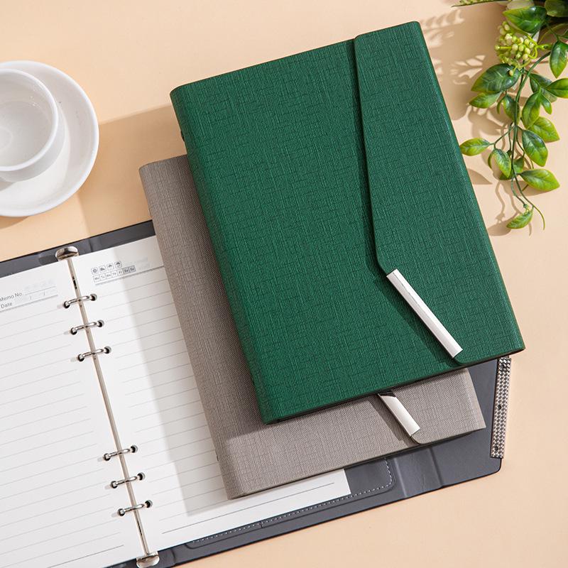 A5 Business Hardcover Notizbuch Geschenkset: Nachfüllbarer dreifach faltbarer Notizblock, Personalisierbares Souvenir.