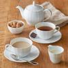 Noritake Cup Saucer Set 215cc Cher Blanc Microwave Safe Dishwasher Safe 5 Pieces Fine Porcelain & (Coffee Tea) (Premium White) F94887/1655