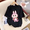 Cartoon Rab cloth short-sleeved T-shirt cute popular rab cloth loose top