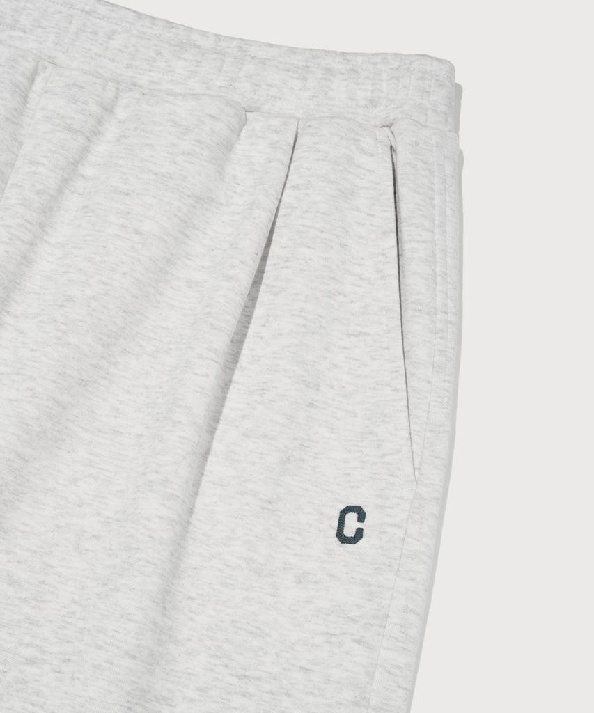 COVERNAT C Logo Semi-Wide Sweatpants Heather Grey