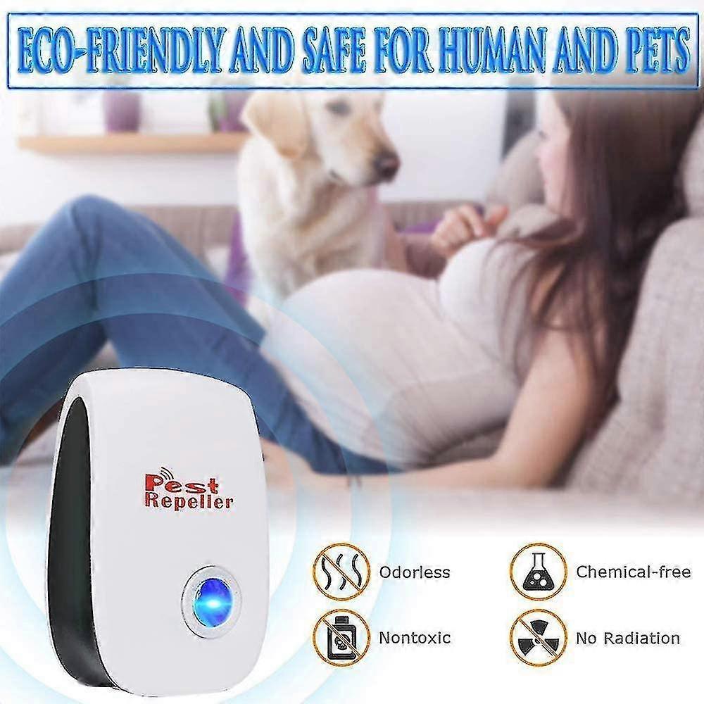 Ultrasonic Insect Rodent Repeller, 6 Pack Ultrasonic Rodent Repeller, Ultrasonic Pest Repeller Tw