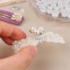 50Pcs 360°Rotation Mini Rotating Bearings 3 Size Spinner Mechanism  Windmill Hair Clip