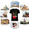 Christmas Themed Number 67 Reindeer Lights Print Casual Top Pure cotton T-shirt