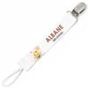 Planetee Pacifier Clip for Name ALBANE Baby of Love Bee | Pacifier Clip Gift Birth