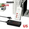Efficient 6 In 1 USB Type C PD Charger with Fast Charging EU US Plug Wall Mount Design