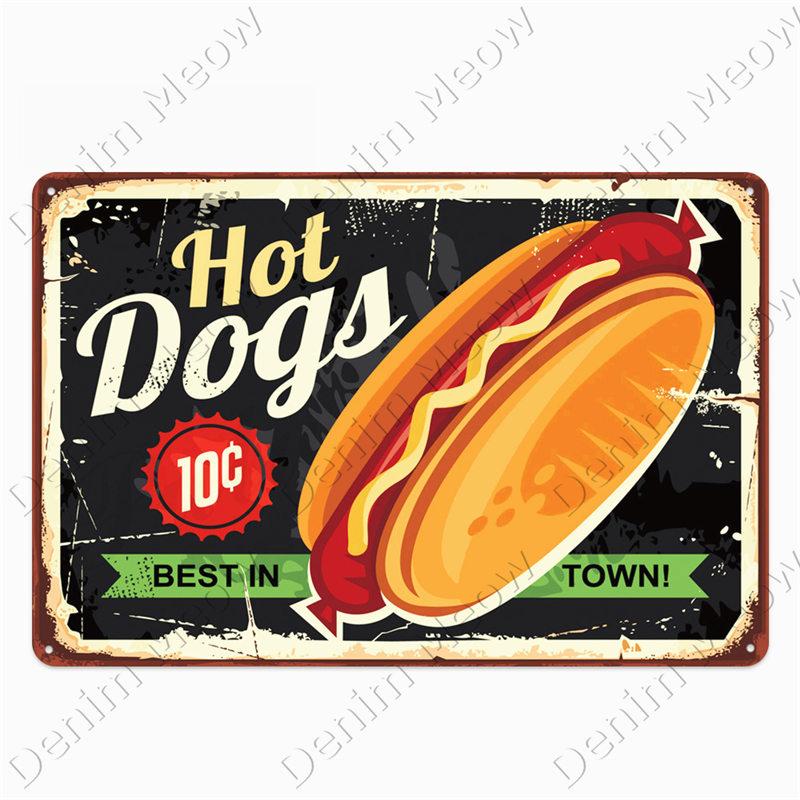 Vintage Pizza Tin Plate for Home Decor, Coffee, Donuts, Pizza, American, Kitchen, Home Decor, American Diner, Wall Posters, N375