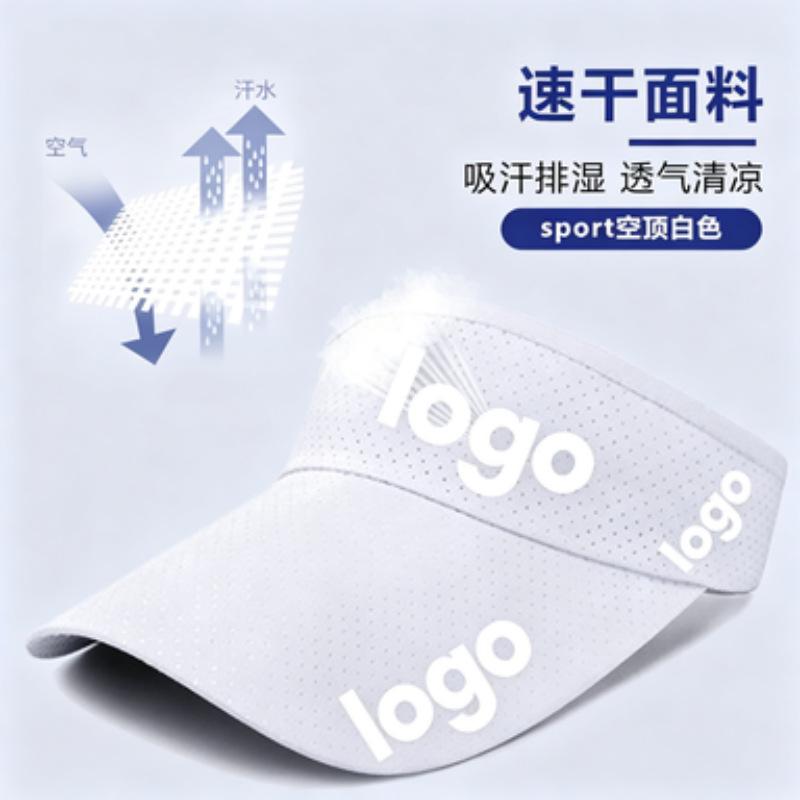 Summer Outdoor Running Cycling Empty Top Breathable Sunscreen Cap Women'S Casual Versatile Face Small Visor