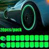 Luminous Valve Caps Car Tire Fluorescent Tyre Valve Stem Decor Luminous Cap Night Glowing Wheel Hub Nozzle Valve Caps Valve Stems 1