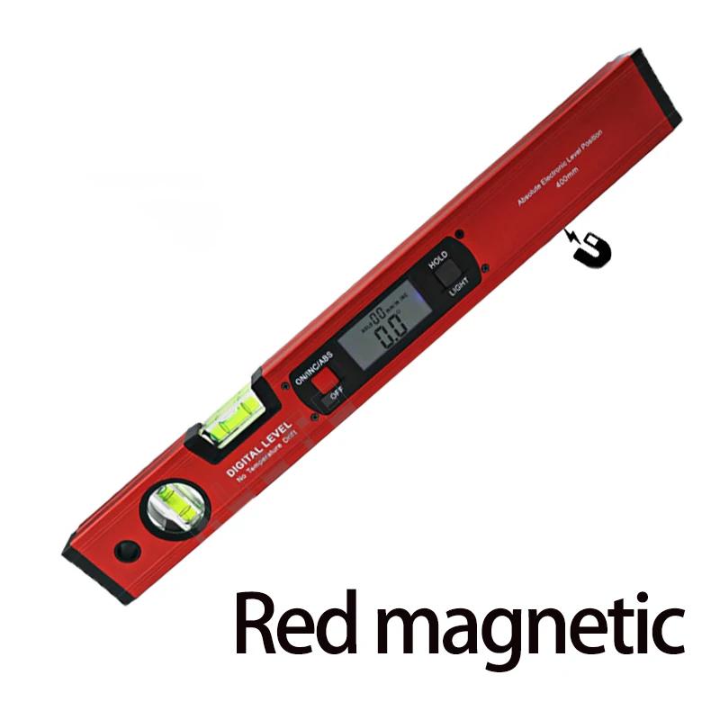 Magnetic Angle Meter Angle Ruler Digital Display Level Electronic Level Ruler Digital Display Slope Meter 400MM Aluminum Alloy