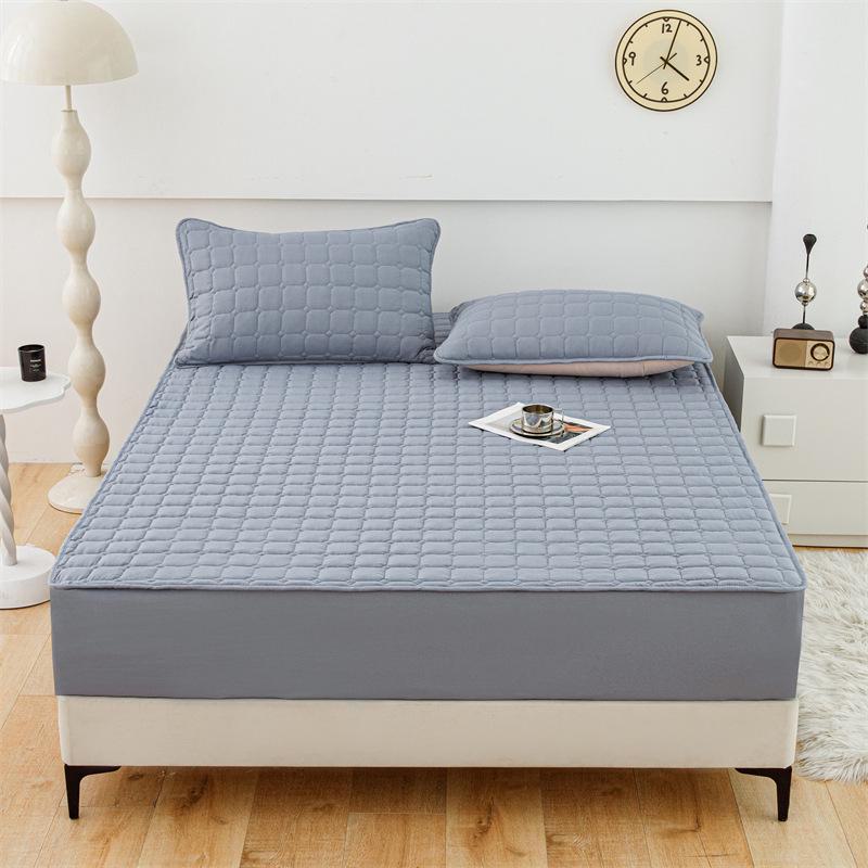 Premium Soybean Quilted Mattress Protector Set: Class A 3-Piece, Includes Mattress Cover, Pillowcase, and Bedspread for Infant and Maternity Use.
