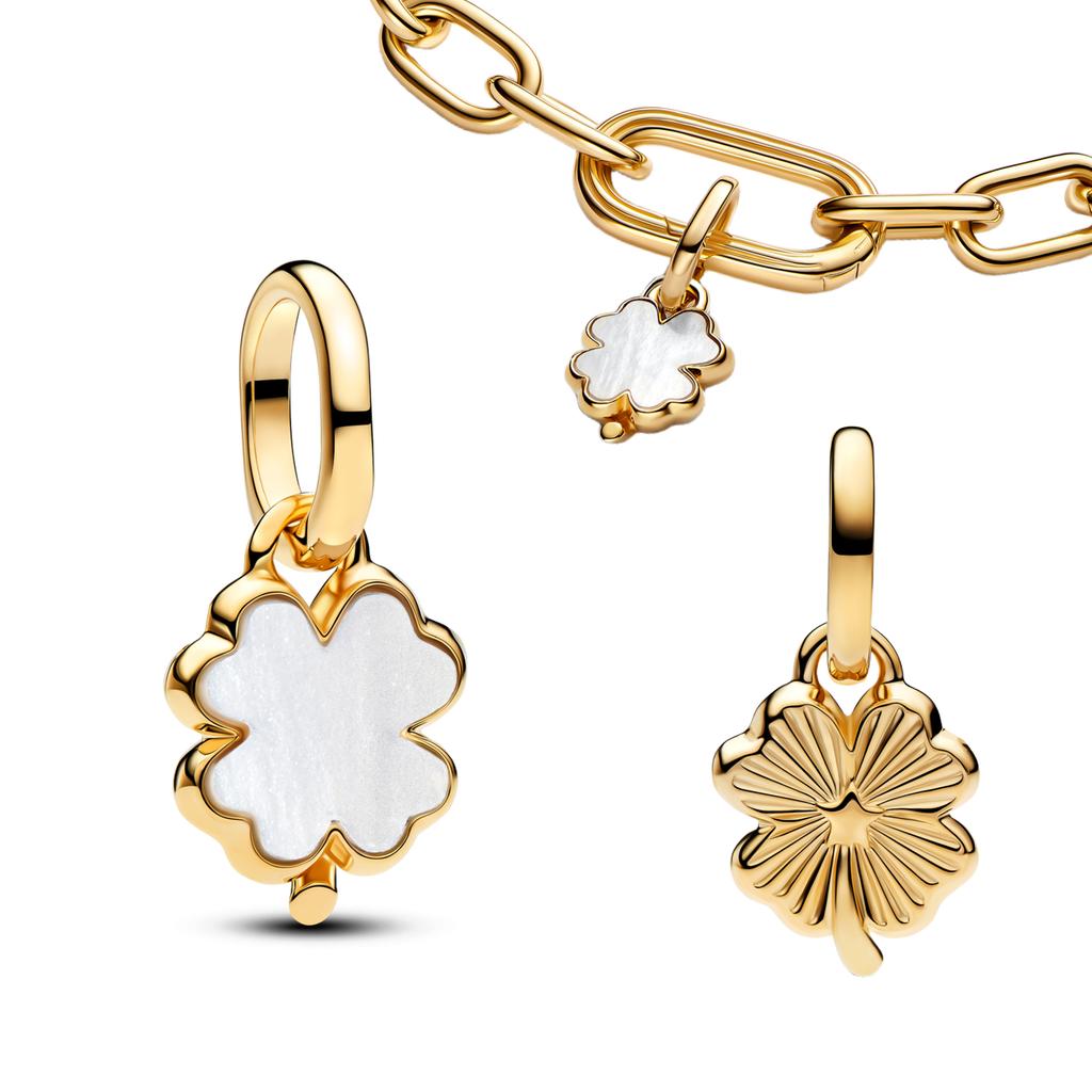 New S925 Silver Romantic Floral Lucky Clover Bowknot Gemstone Ring Stud Earring Necklace Bracelet Inlaid Gem Set Fashion Jewelry