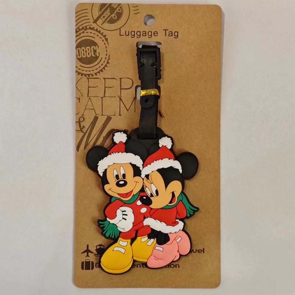 Cute Cartoon Bowknot Silicone Luggage Tag - White Palm Design