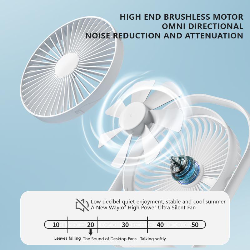 LK006 New Desktop Charging Small Fan Multi-function Ultra-quiet Night Light Office Home Portable Charging Summer Electric