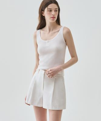 Deuloupisumeon Breeze Sleeveless Knit Top [Ivory]