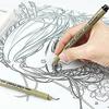 12 Nibs Pigment Liner Micron Ink Marker Pen for Manga Draw Sketching Needle Pen Hook Line Pen Sketch Stationery Set Art Supplies