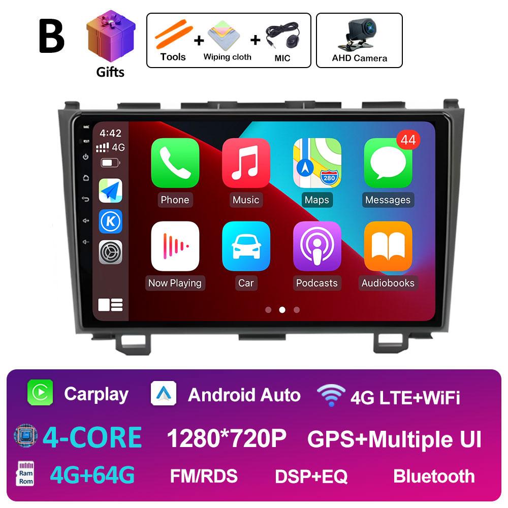 GPS Navigation For Honda CR-V 3 RE CRV 2007 2008 2009 2010 2011 WIFI 9 Inch Android Car Radio Multimedia Video Player Auto Tools