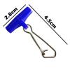 25pcs Plastic Head Heavy Duty Fishing Line Sinker Hooked Snaps Fishing Scale Plastic Head  Fishing