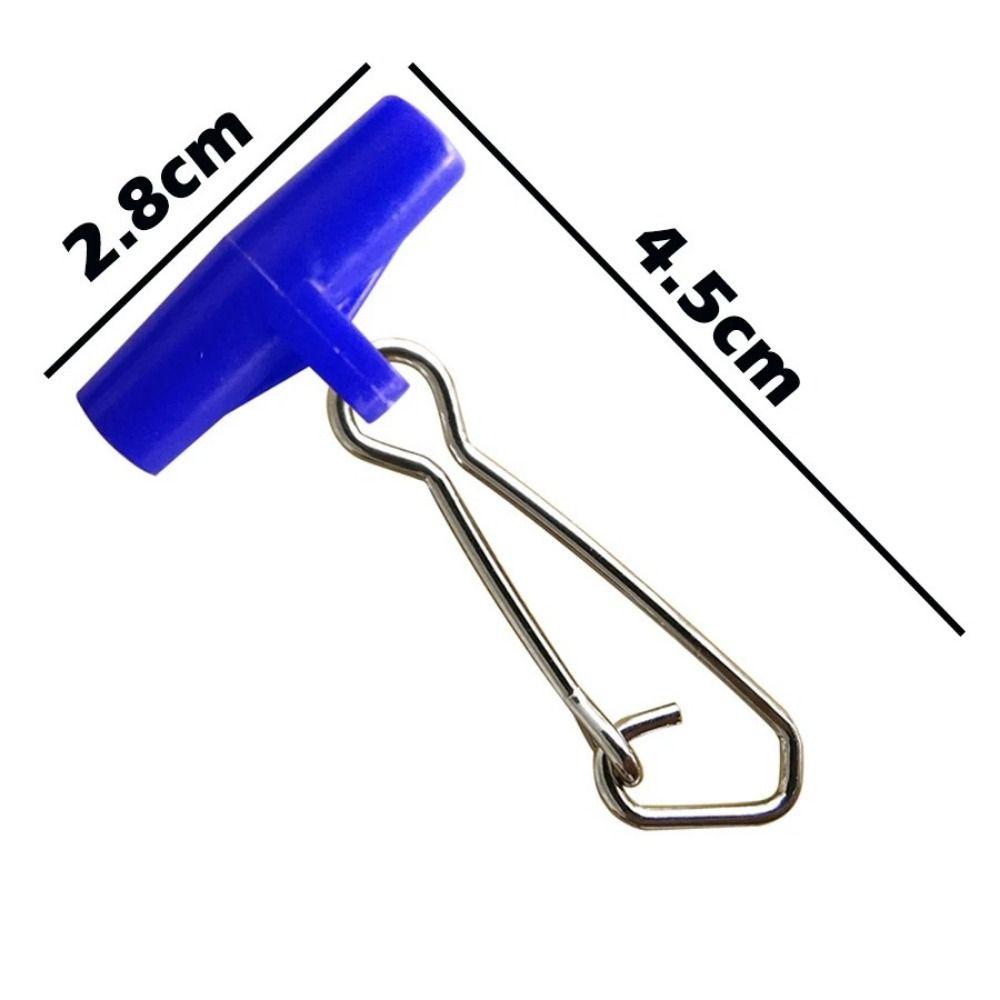 25pcs Plastic Head Heavy Duty Fishing Line Sinker Hooked Snaps Fishing Scale Plastic Head Fishing