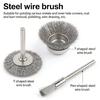 Durability Copper Steel Wire Wheel 2.35mm Round Shank For Effective Metal Surfaces Preparation And Finishing Work