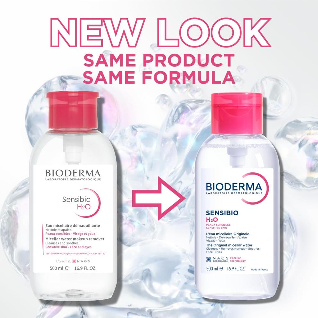 Bioderma-Sensibio-H2O Micelle Water-Makeup Remover Cleanser-Suitable for Sensitive Skin