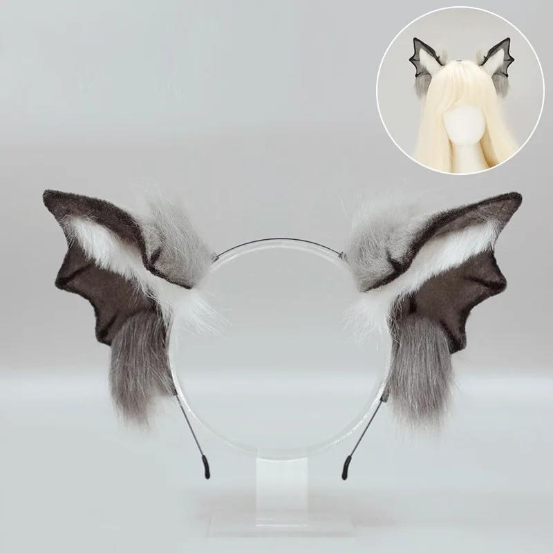 

Halloween Vampire Bat Ears Headband | Little Demon Tail Cosplay Prop | Subculture Animal Ears & Tail Set
