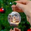 Weihnachtsschneemann 2D Acrylglaskugel Schmuck einzigartiger Stil Schneeflocke Dekoration exquisite Kugel Anhänger