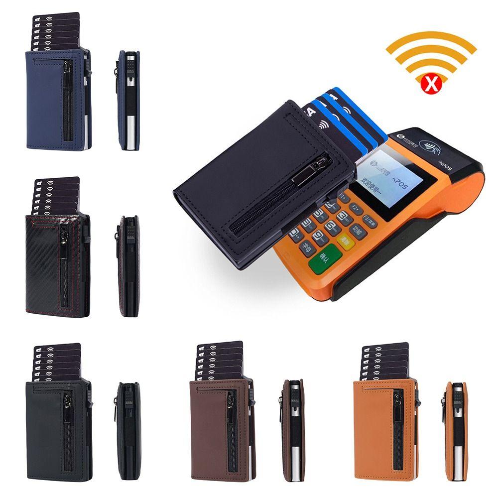 New Luxury Multi-Card Slot Men's Card Bag Rfid Blocking Leather Credit Card Holder Practical Minimalist Bank Cardholder Case