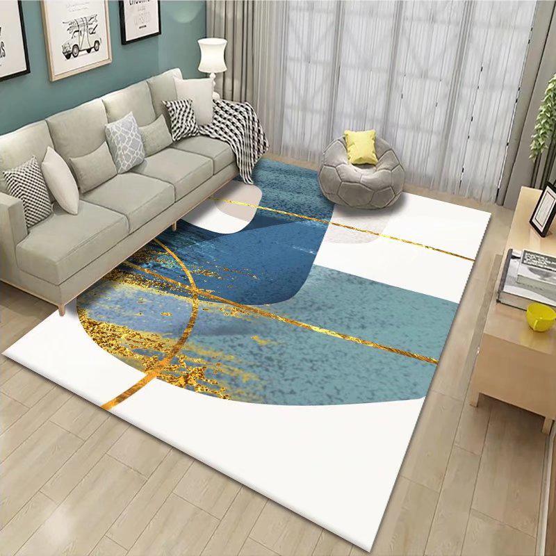 Modern Minimalist Cross-Border Carpet: Rectangular Rug for Living Room, Coffee Table, Bedroom, or Bedside.