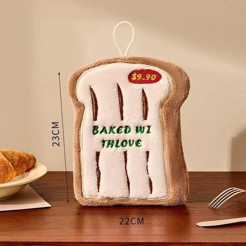 Kitchen Hand Towel Bathroom Absorbent Hand Towel Wall Hanging Cloth Thickened Handkerchief For Kitchen Hand Towel Cleaning Cloth