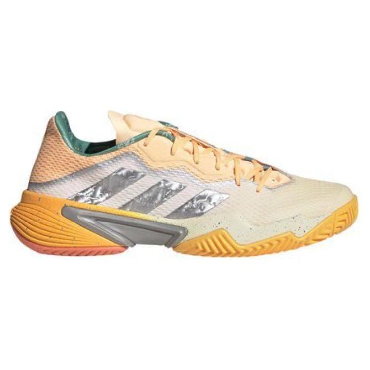 adidas Barricade Tinta Bianca Arancione Acido Sneakers Uomo Talpa-Metallizzato HQ8416