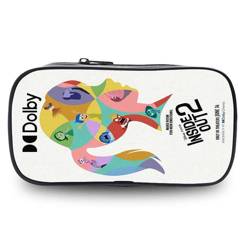 Inside Out 2 Large Capacity Pencil Case For Students Oxford Material