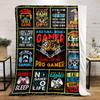 Gaming-Themed Blanket Design for All Seasons Blanket Lunch Break Throw Gift