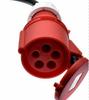 32A Blue to Red CEE Plug Adapter Cable