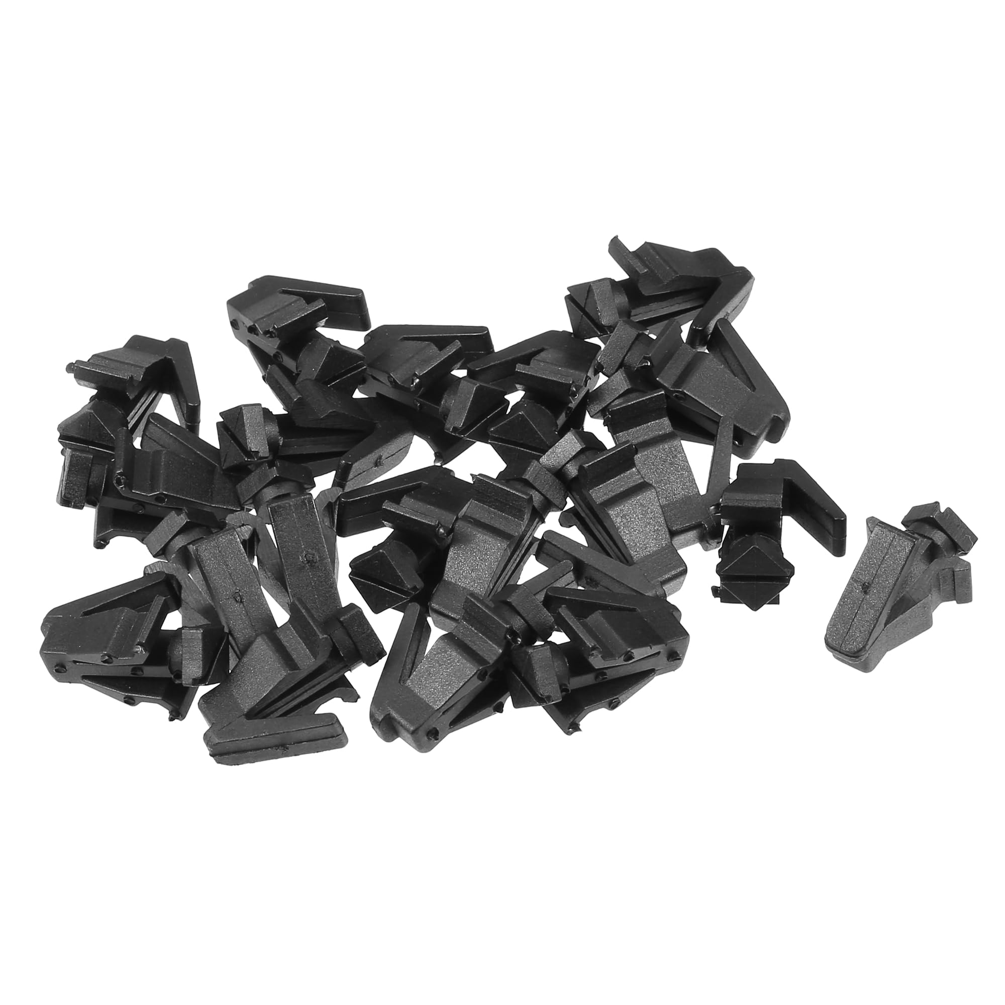 

VekAuto Nissan 2002-2004 Compatible Front Grille Bumper Cover Clip Replacement Durable Plastic Black Retainer Fasteners Set of 20