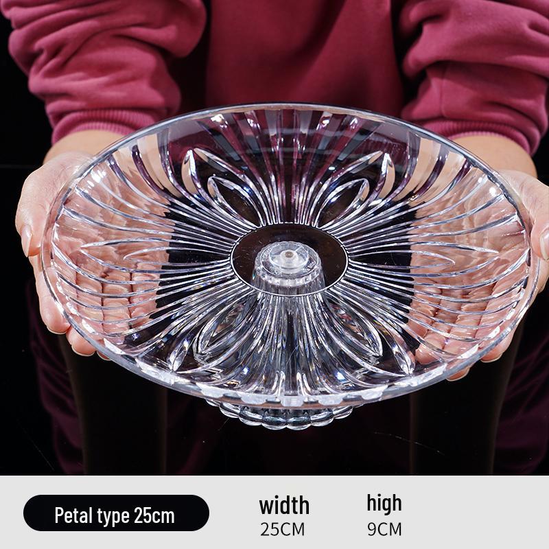 Acrylic Fruit and Candy Plate – Large Capacity for Hotels and Events