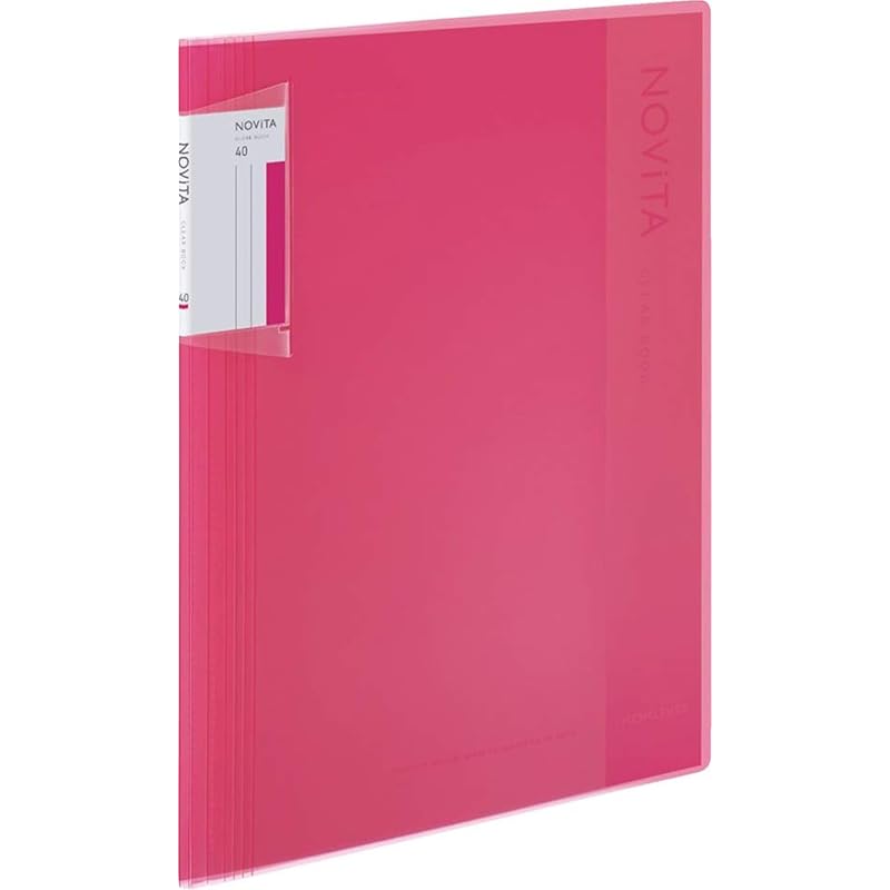 KOKUYO File Clear Book Novita Fixed Type A4 40 Sheets Pink RA-NV40P