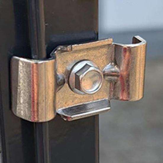 10Pcs Joining Clips Rustproof Corrosion Resistant Easy To Install Fence Panel Connectors with Screws Metal Joining Clips