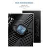 CURREN Simple Business Square Quartz Watches Casual Stainless Steel Bracelet Wristwatch with Auto Date for Men