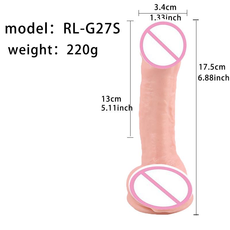 Realistic Skin Color Dildo for Women - Lifelike Penis Design with Foreskin, Soft Adult Toy for Pleasure, G-Spot Stimulation