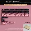 Xiaomi 133+ Keys Black Cherry Profile Double Shot Shine Through PBT Keycaps RGB Backlit Keycaps for Cherry Gateron MX Switches Keyboard